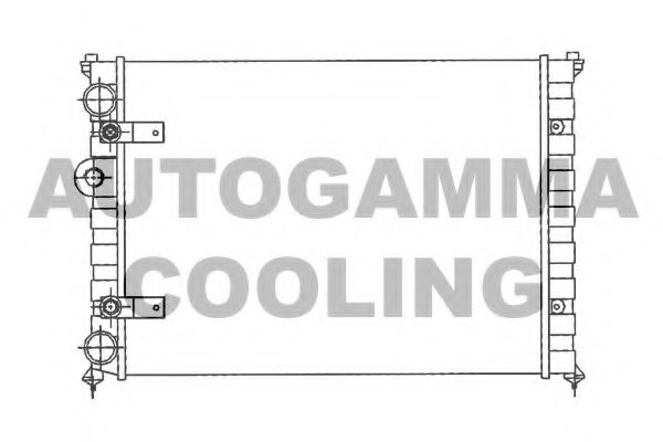 AUTOGAMMA 100956 Радиатор охлаждения двигателя AUTOGAMMA для VOLKSWAGEN
