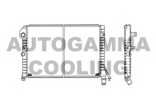 AUTOGAMMA 101107 Радиатор охлаждения двигателя для VOLVO 440