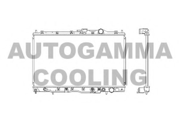 AUTOGAMMA 101133 Радиатор охлаждения двигателя для MITSUBISHI