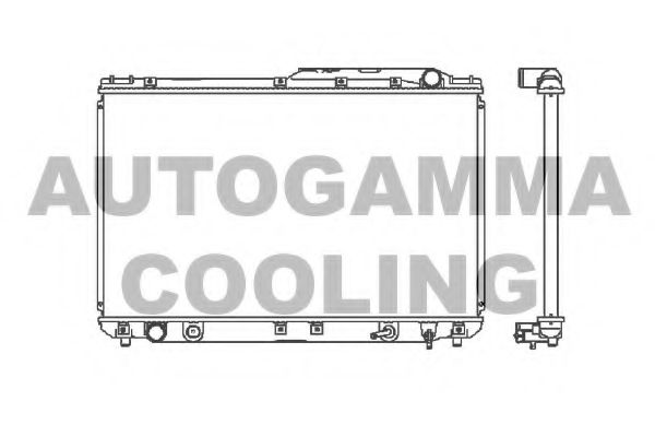 AUTOGAMMA 101136 Радиатор охлаждения двигателя AUTOGAMMA для TOYOTA