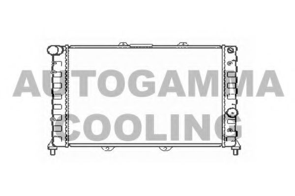 AUTOGAMMA 101145 Радиатор охлаждения двигателя для ALFA ROMEO 156