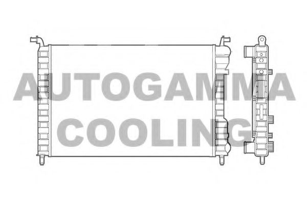 AUTOGAMMA 101188 Радиатор охлаждения двигателя AUTOGAMMA для FIAT PALIO