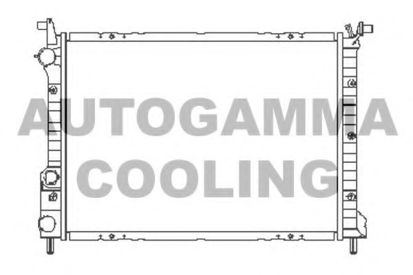 AUTOGAMMA 101191 Радиатор охлаждения двигателя для FIAT PALIO