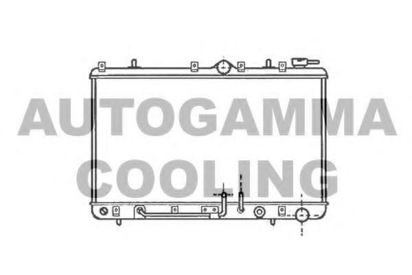 AUTOGAMMA 101204 Радиатор охлаждения двигателя AUTOGAMMA для HYUNDAI