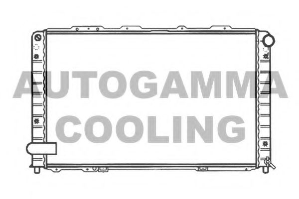AUTOGAMMA 101214 Радиатор охлаждения двигателя для LANCIA