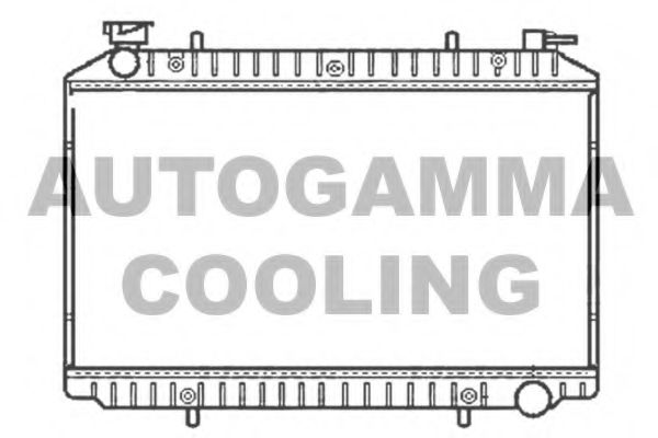 AUTOGAMMA 101222 Радиатор охлаждения двигателя AUTOGAMMA для NISSAN