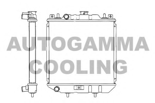AUTOGAMMA 101263 Радиатор охлаждения двигателя для SUZUKI ALTO