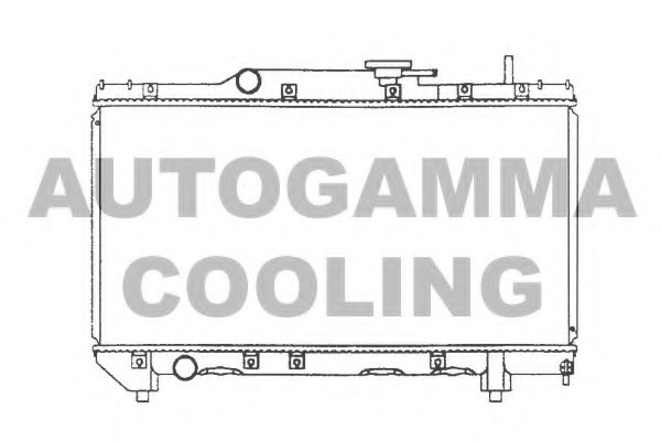 AUTOGAMMA 101268 Радиатор охлаждения двигателя AUTOGAMMA для TOYOTA
