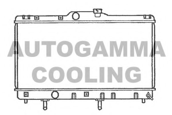 AUTOGAMMA 101272 Радиатор охлаждения двигателя AUTOGAMMA для TOYOTA