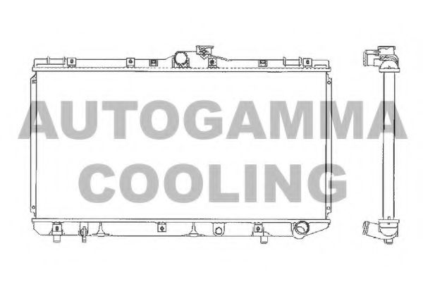AUTOGAMMA 101273 Радиатор охлаждения двигателя AUTOGAMMA для TOYOTA