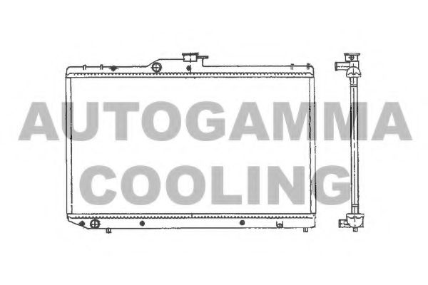 AUTOGAMMA 101277 Радиатор охлаждения двигателя для TOYOTA STARLET