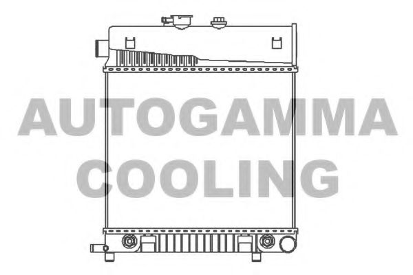 AUTOGAMMA 101315 Радиатор охлаждения двигателя AUTOGAMMA для MERCEDES-BENZ
