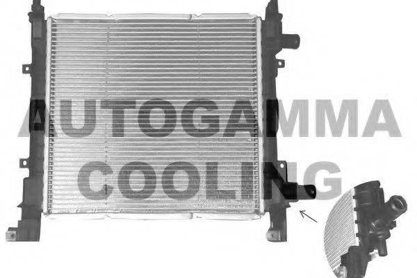 AUTOGAMMA 101332 Радиатор охлаждения двигателя для FORD KA