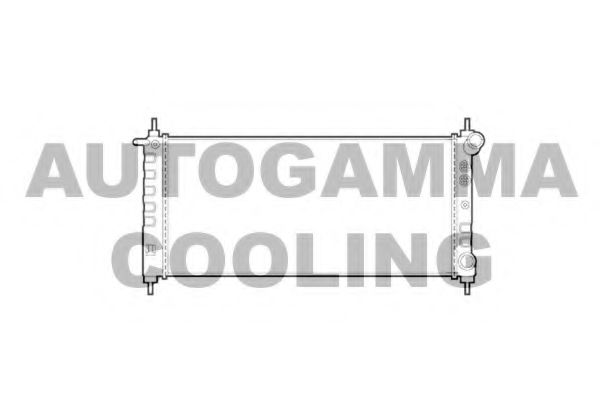 AUTOGAMMA 101337 Радиатор охлаждения двигателя AUTOGAMMA для OPEL