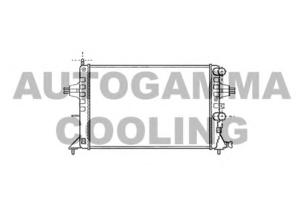 AUTOGAMMA 101338 Радиатор охлаждения двигателя AUTOGAMMA для OPEL