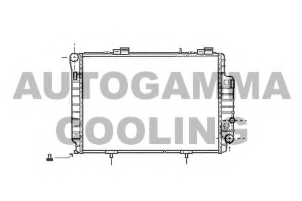 AUTOGAMMA 101379 Радиатор охлаждения двигателя AUTOGAMMA для MERCEDES-BENZ