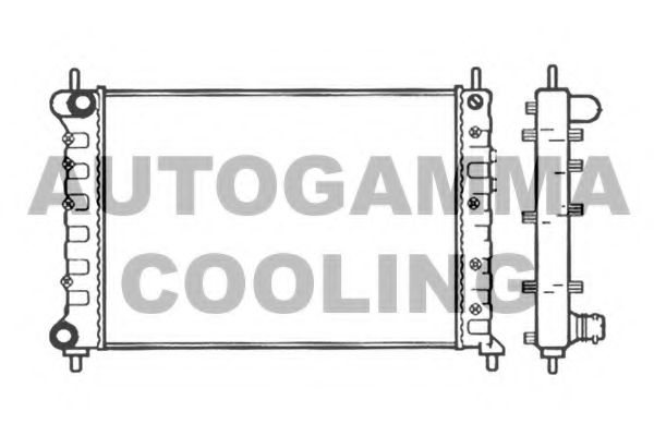 AUTOGAMMA 101399 Радиатор охлаждения двигателя для LANCIA