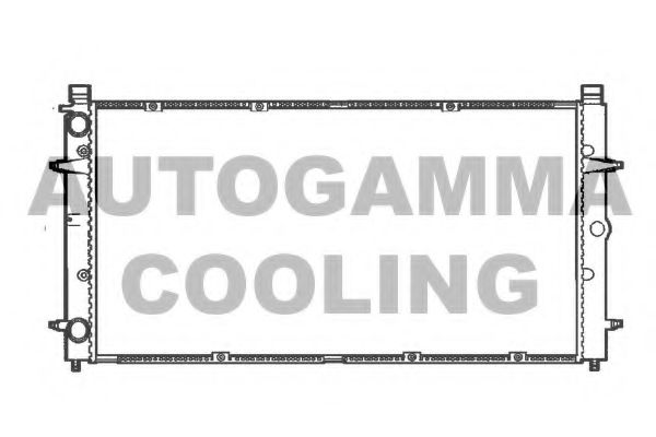 AUTOGAMMA 101414 Радиатор охлаждения двигателя AUTOGAMMA для VOLKSWAGEN