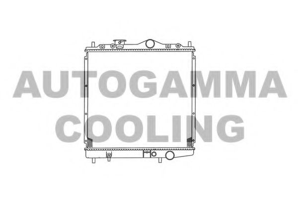 AUTOGAMMA 101435 Радиатор охлаждения двигателя для MITSUBISHI