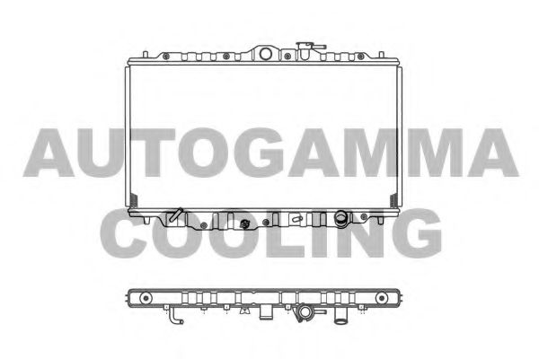 AUTOGAMMA 101440 Радиатор охлаждения двигателя AUTOGAMMA для HONDA