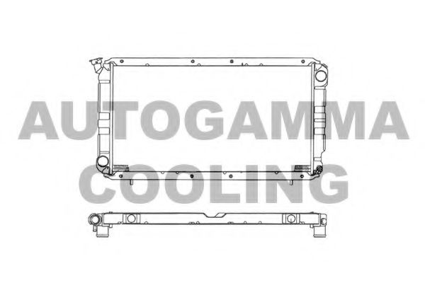 AUTOGAMMA 101446 Радиатор охлаждения двигателя для SUBARU