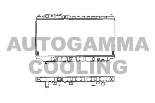 AUTOGAMMA 101450 Радиатор охлаждения двигателя AUTOGAMMA для MAZDA