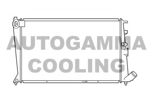 AUTOGAMMA 101467 Радиатор охлаждения двигателя для PEUGEOT 605