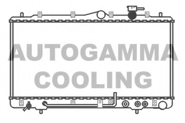 AUTOGAMMA 101591 Радиатор охлаждения двигателя AUTOGAMMA для HYUNDAI