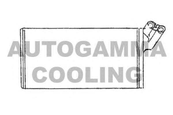 AUTOGAMMA 101681 Радиатор печки AUTOGAMMA для PEUGEOT
