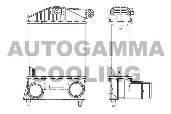 AUTOGAMMA 101896 Интеркулер для FIAT