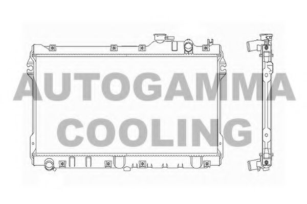 AUTOGAMMA 101998 Радиатор охлаждения двигателя AUTOGAMMA для MAZDA