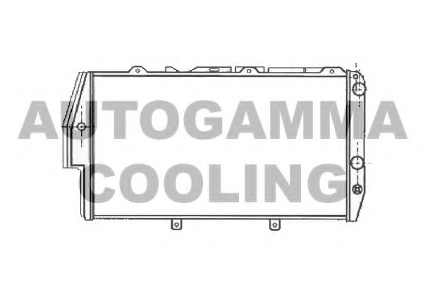 AUTOGAMMA 102026 Радиатор охлаждения двигателя для AUDI V8