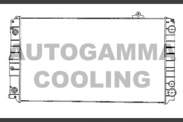 AUTOGAMMA 102027 Радиатор охлаждения двигателя AUTOGAMMA для AUDI