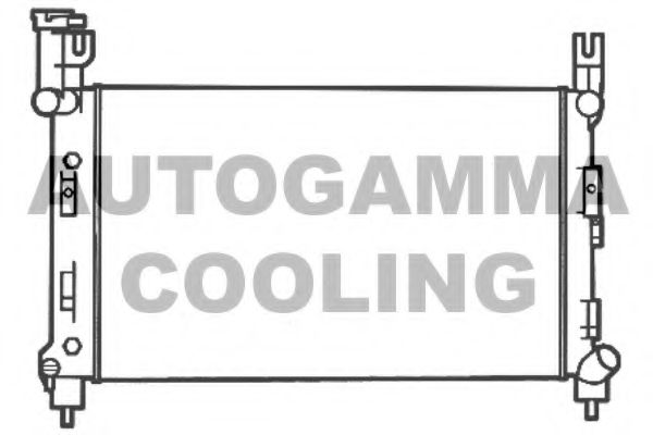 AUTOGAMMA 102044 Радиатор охлаждения двигателя AUTOGAMMA для CHRYSLER