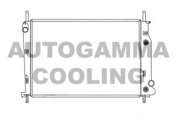 AUTOGAMMA 102069 Радиатор охлаждения двигателя для FORD COUGAR