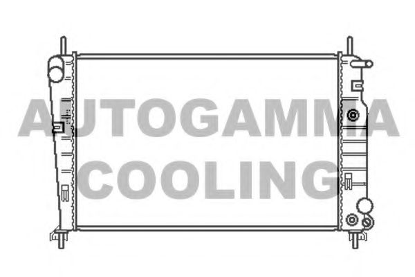 AUTOGAMMA 102070 Радиатор охлаждения двигателя для FORD COUGAR