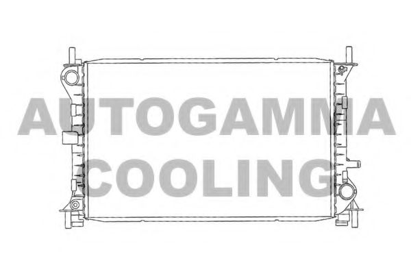 AUTOGAMMA 102073 Радиатор охлаждения двигателя AUTOGAMMA для FORD