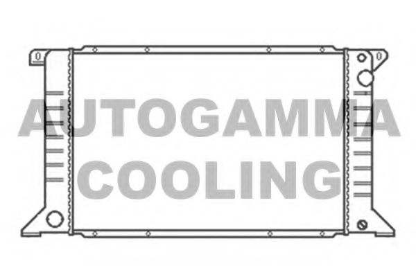 AUTOGAMMA 102079 Радиатор охлаждения двигателя AUTOGAMMA для FORD