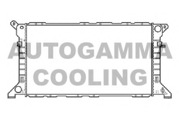 AUTOGAMMA 102086 Радиатор охлаждения двигателя AUTOGAMMA для FORD