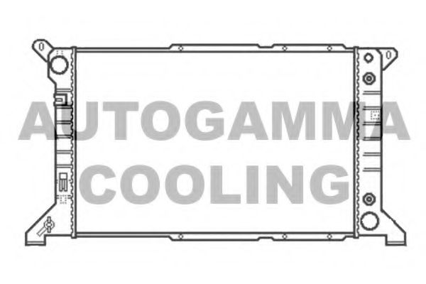 AUTOGAMMA 102090 Радиатор охлаждения двигателя AUTOGAMMA для FORD