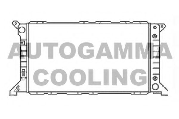 AUTOGAMMA 102091 Радиатор охлаждения двигателя AUTOGAMMA для FORD