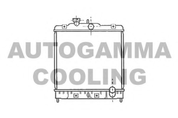 AUTOGAMMA 102111 Радиатор охлаждения двигателя AUTOGAMMA для HONDA