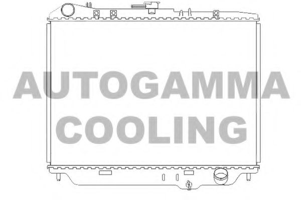 AUTOGAMMA 102127 Радиатор охлаждения двигателя для OPEL CAMPO
