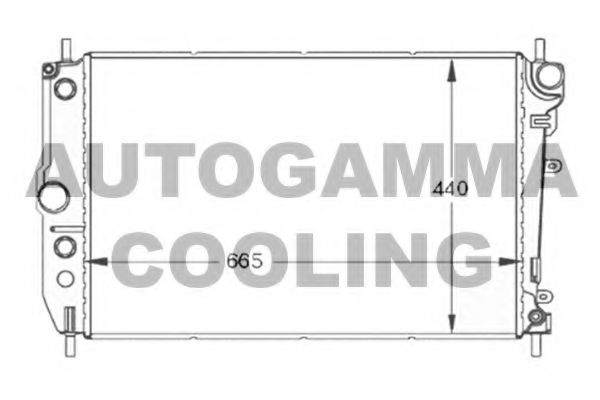 AUTOGAMMA 102130 Радиатор охлаждения двигателя AUTOGAMMA для JAGUAR