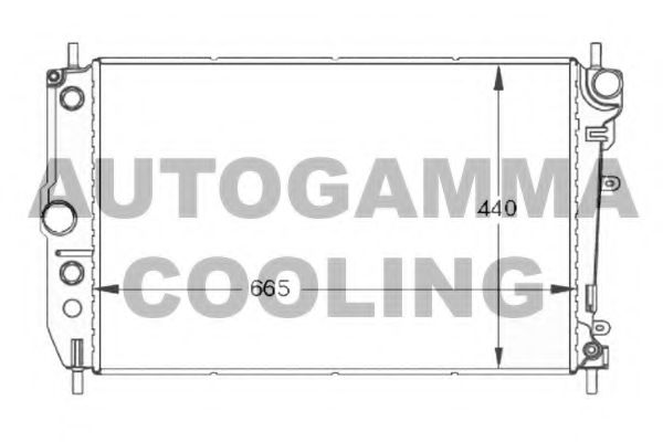 AUTOGAMMA 102131 Радиатор охлаждения двигателя AUTOGAMMA для JAGUAR