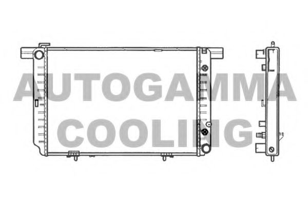 AUTOGAMMA 102159 Радиатор охлаждения двигателя AUTOGAMMA для MERCEDES-BENZ