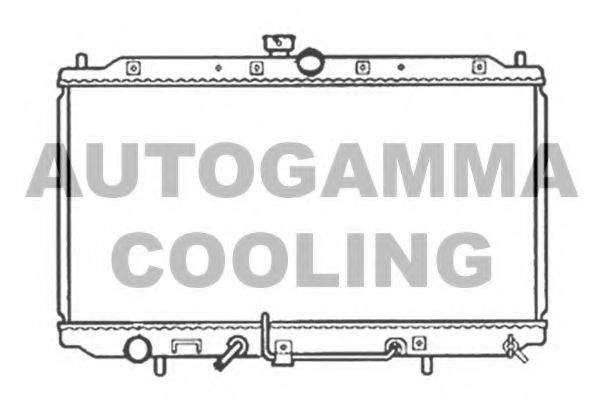 AUTOGAMMA 102170 Радиатор охлаждения двигателя для MITSUBISHI CARISMA