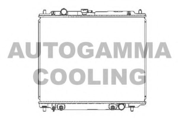 AUTOGAMMA 102178 Радиатор охлаждения двигателя для MITSUBISHI