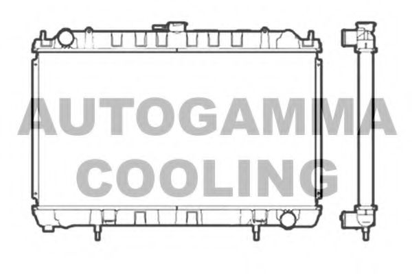 AUTOGAMMA 102181 Радиатор, охлаждение двигателя  AUTOGAMMA 102181 Радиатор, охлаждение двигателя