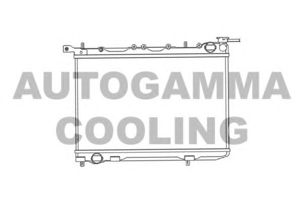 AUTOGAMMA 102182 Радиатор охлаждения двигателя AUTOGAMMA для NISSAN